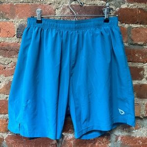 Teal Compression Lined Baleaf Athletic Shorts